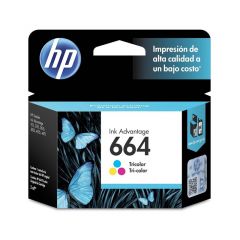 HP  (F6V28AL) | 664 Original |Cartucho De Tinta | Tricolor 