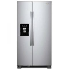 Refrigerador Side by Side 21.5 P3 Whirlpool | Xpert Energy Saver | Dispensandor de Agua y Hielo | Superficie Anti-huellas | 10 Años de Garantía en Compresor | Gris Acero 