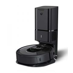 Robot aspirador conectado a Wi-Fi® iRobot® Roomba® i7+ con vaciado automático de la suciedad | Negro