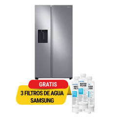 Bundle Refrigeradora Samsung 28.2p3 Neto - 802LTR | Dispensador de agua y hielo | Inverter | Multiflow + Gratis 3 Filtros de agua