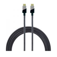Jaso Cable HDMI | Premium 4ft | 1.21MT | Soporta 18Gbps | 4K | 60Hz | Acabado Metal | Oro Listo | Para Ethernet  | Negro