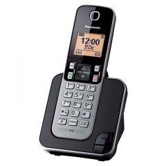 Teléfono inalámbrico Panasonic | Un solo Auricular |Altavoz Manos Libres | Sistema Dect | Identificador de llamadas | Plateado