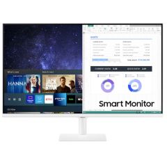 Monitor Samsung  M5 FULL HD Smart 27"  And Streaming TV Blanco