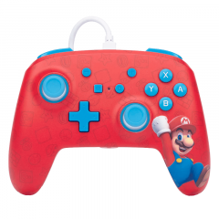 Controle PowerA Enhanced Wired para Nintendo Switch   Woo Hoo Mario