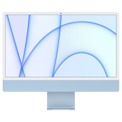  Apple iMac with Retina 4.5K display |  M1 chip with 8 core CPU |  8 core GPU | 8GB Ram | 512GB | 24" Pulgadas | ENG | Azul