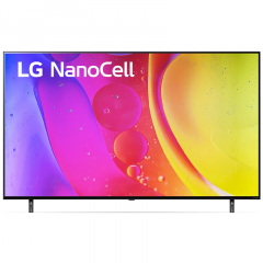 LG NanoCell TV 55'' NANO80 4K UHD SMART TV con ThinQ AI (Inteligencia Artificial), Procesador Inteligente α5 gen5